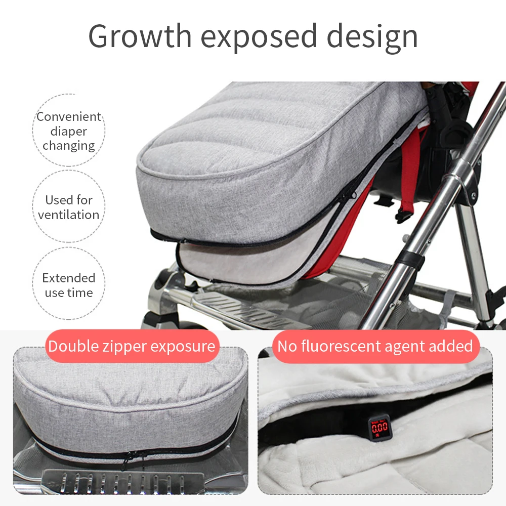Baby Stroller Sleeping Bag Newborn Windproof Cushion Footmuff Pram Sleepsacks Infant Winter cart Sleep Sack Car Bags For Babies 2