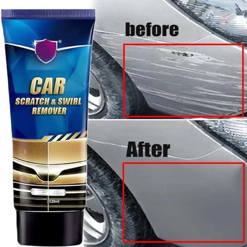 Universal Car Body Paint Repair Cream Scratch Remover Care Polishing Wax Brush Rag Tool Care Accessories