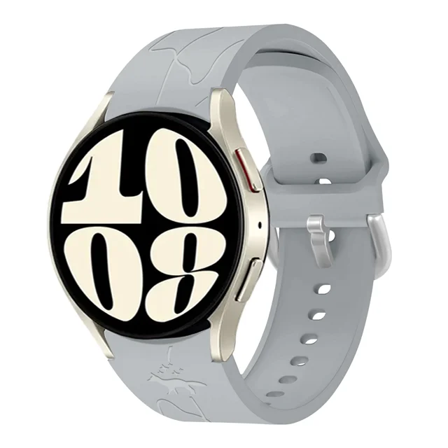 Universal Silicone Smartwatch Bracelet, 20mm/22mm Adjustable Strap