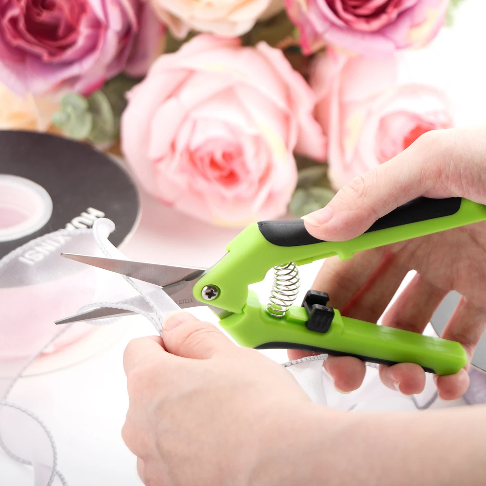 Craft Scissors Spring-Loaded Blades Multi-use Ergonomic Spring-Action For Scrapbooking Cardmaking Cutting