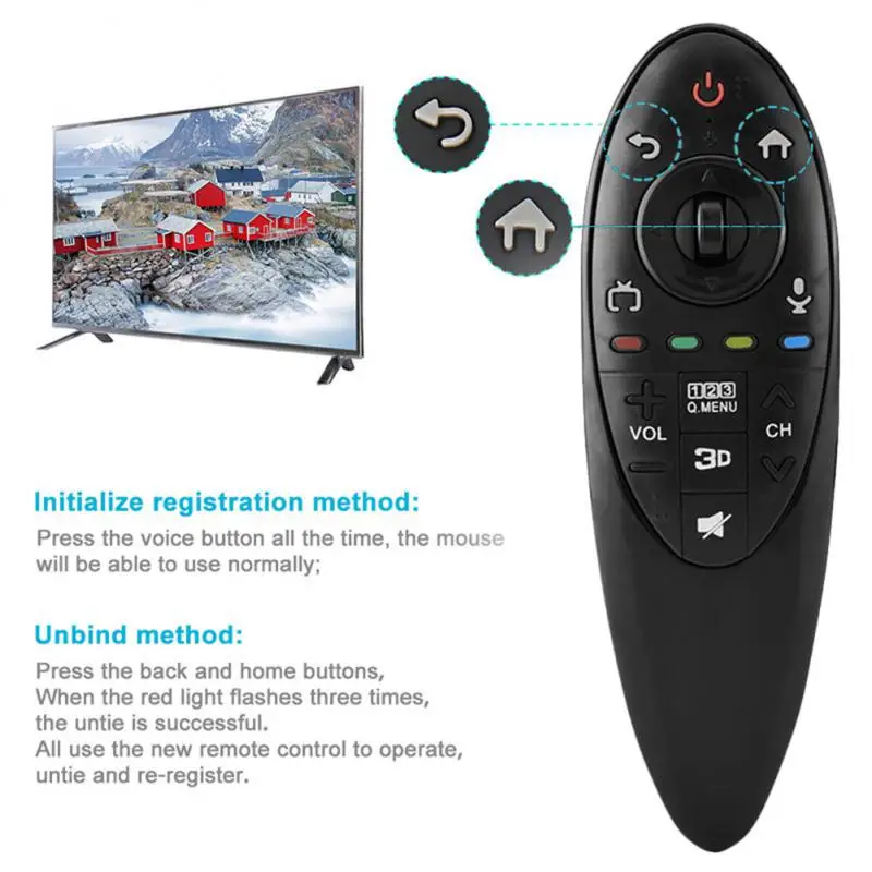 LEKONG-mando a distancia AN-MR19BA para LG Magic, control remoto infrarrojo  sin función de voz, función de ratón - AliExpress