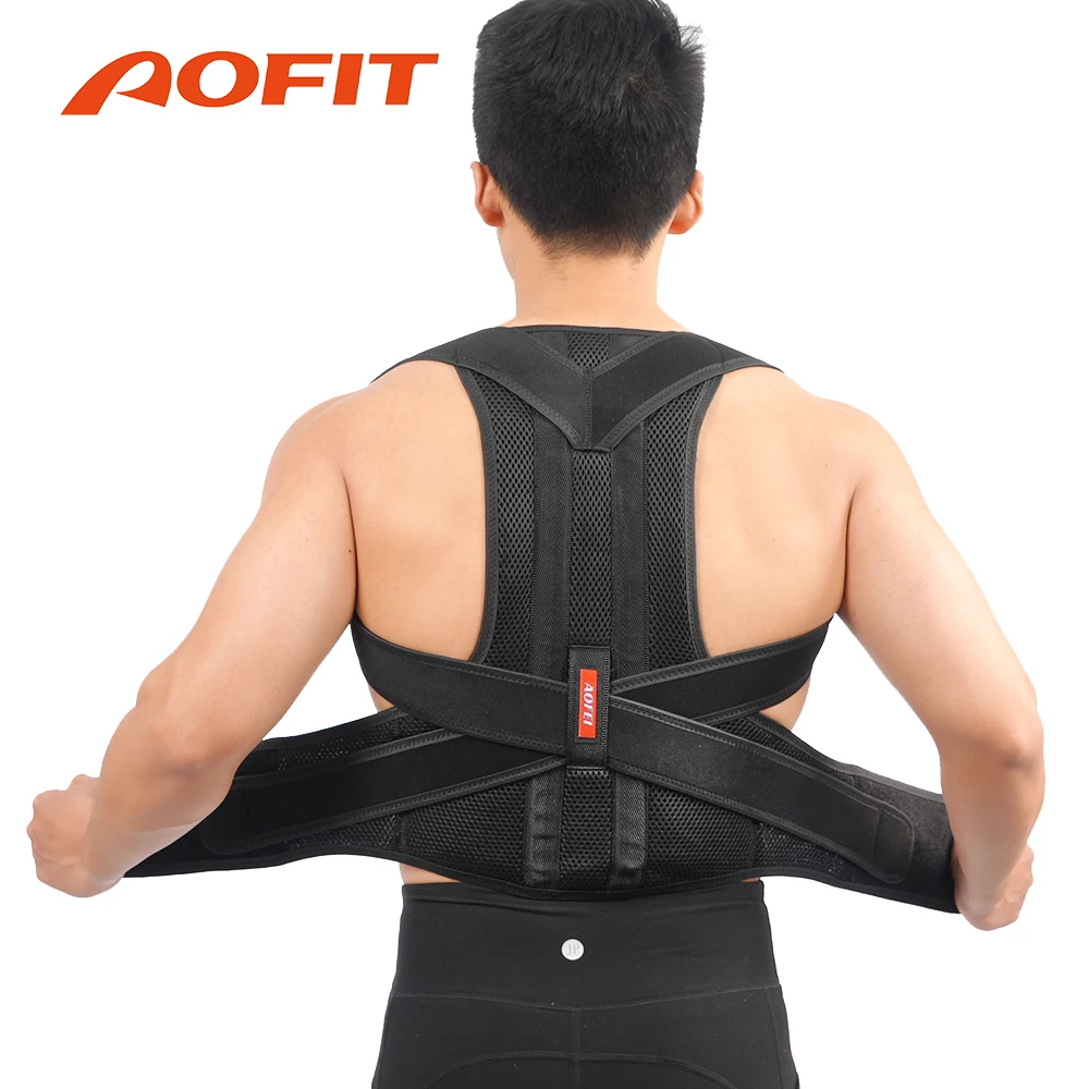 AOFITBackSupportPostureCorrectorBeltAdjustableShoulderClavicle