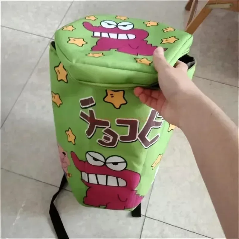 Kawaii Crayon Shin-chan Plüsch Tasche Cartoon Nette Rucksack Top Öffnung Zipper Schulter Tasche Anime Plüsch Coole Spielzeug Geburtstag geschenke – Detail 15