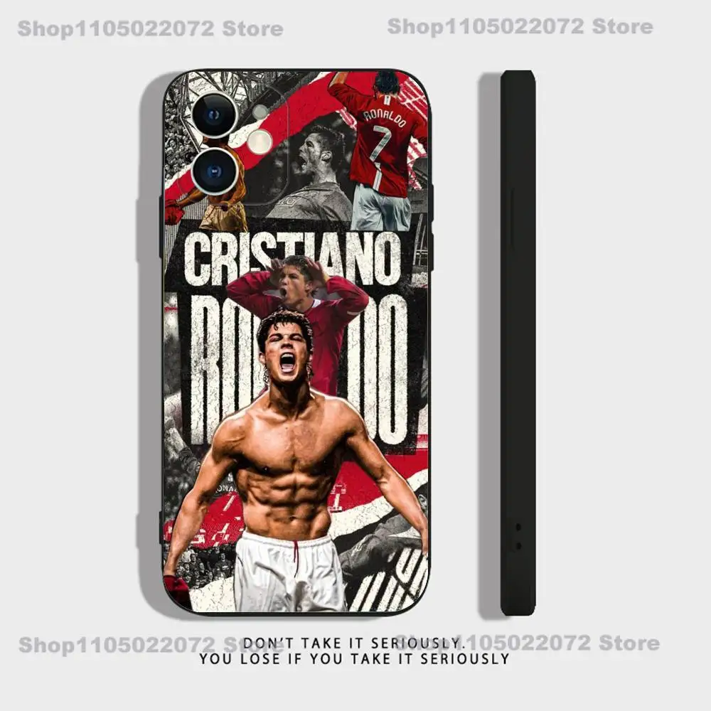 CR7 Football Legend Soft Black Shockproof Phone Case