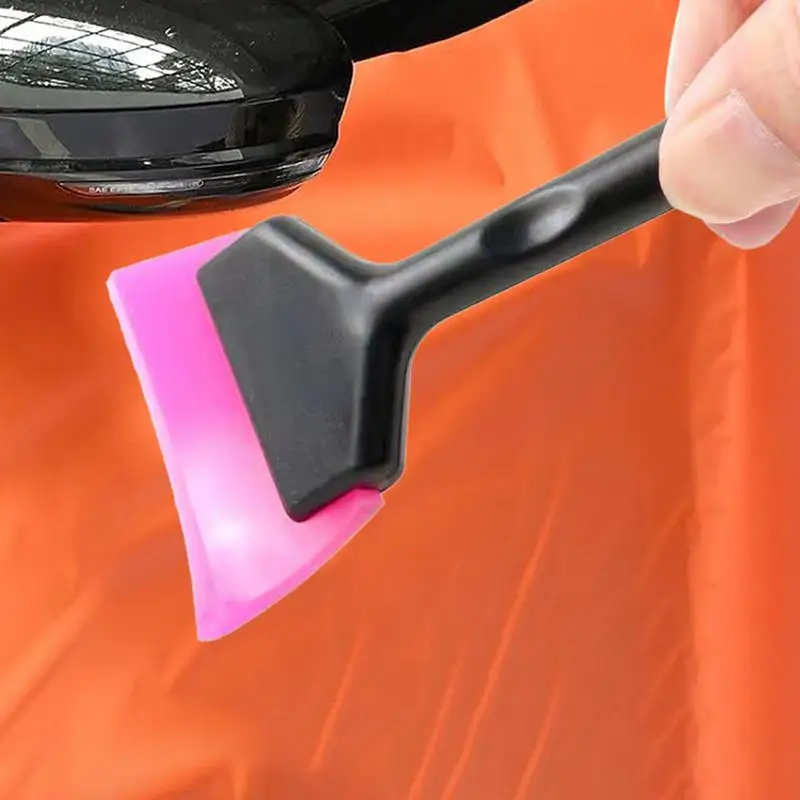 Long Plastic Handle Anti-Slip Car Tint Squeegee 1pcs Replaceable Soft Rubber Blade PPF Scraper Window Water Cleaning Remover window tinting squeegee vinyl squeegee window tint squeegee