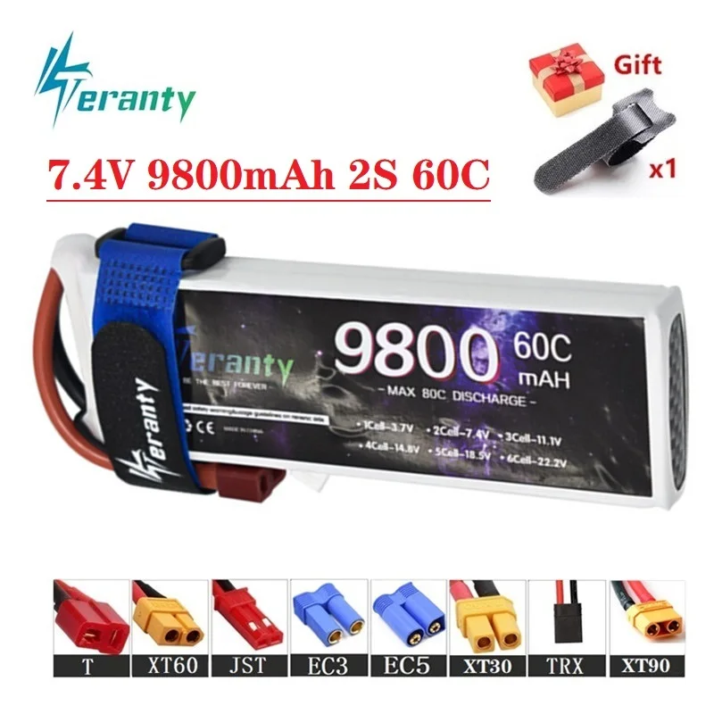 Topiky Batería LiPo de 6,6 V y 2200mAh para Futaba 14SG 18SZ 16SZ T8J RC Transmisor Receptor Control Remoto Reemplazo