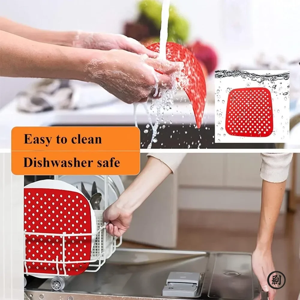 Air fryer liner Reusable 5QT or Bigger Easy Clean Dishwasher Safe Non Stick Parchment Paper Replacer
