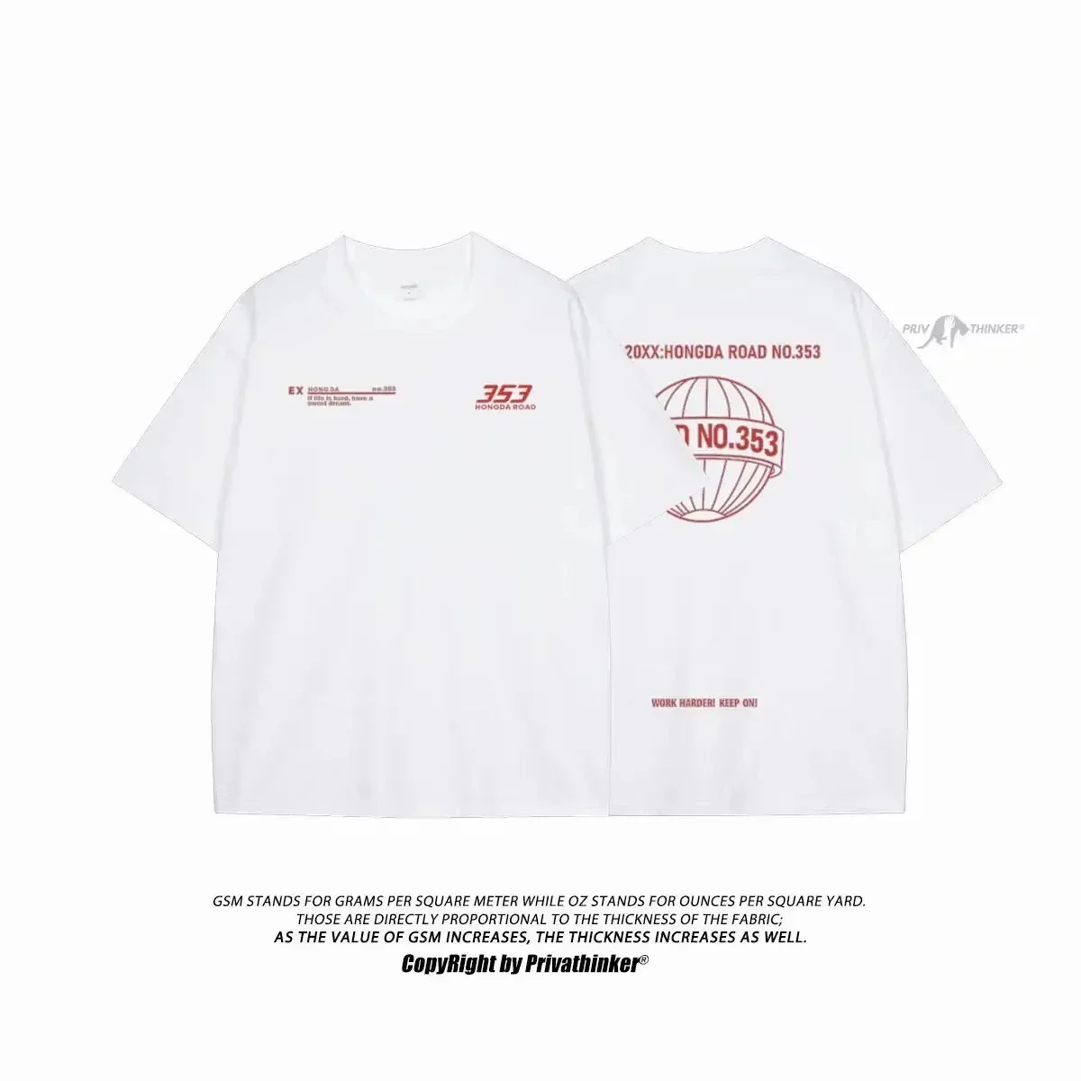 Spring Streetwear Letter Printed Men's T-shirt Oversized Casual T Shirts for Male Summer Unisex Short Sleeve Tees 5