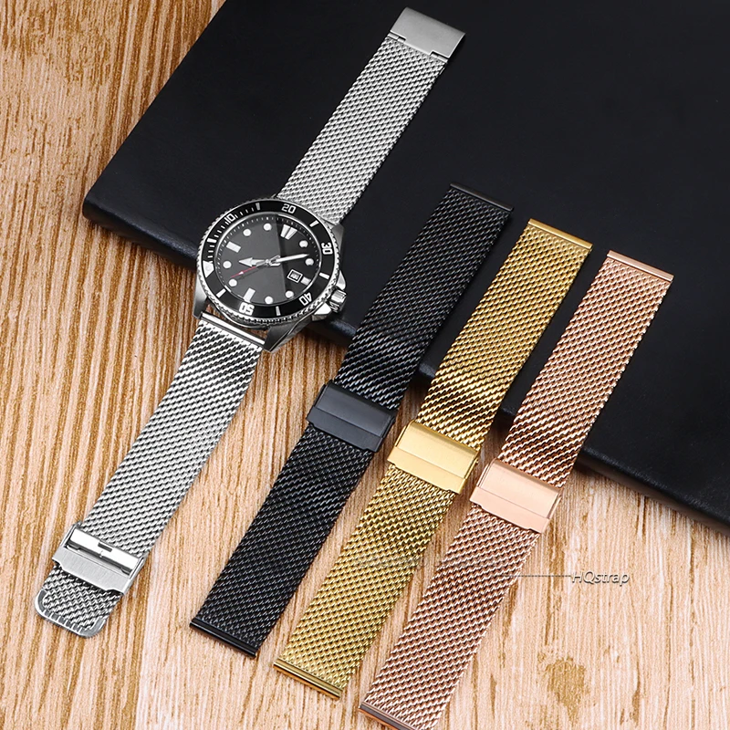 Elegant Mesh Milanese Steel Watch Strap with Quick Release – Unisex 1.0MM Watch Band