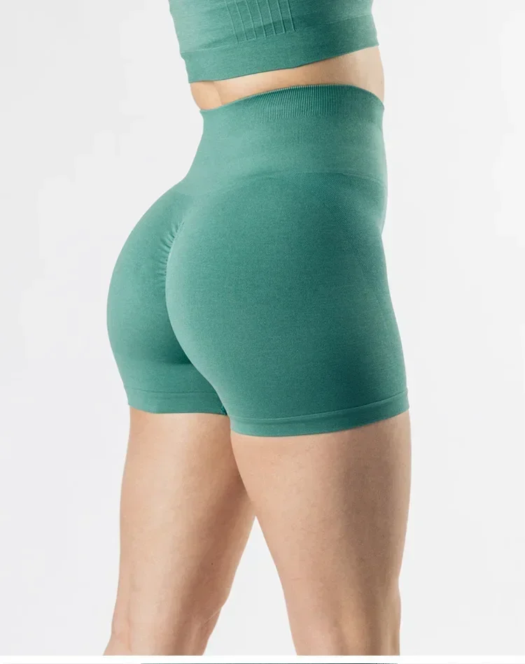 Alphalete High Waist Amplify Seamless Shorts Women Scrunch Butt Yoga Shorts Push Up Gym Athletic Booty Workout Short