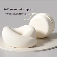 Memory Foam Neck Pillow Neck Support Pillow With Head Cushion Support Camping Neck Protect Soft Memory Foam Head Support