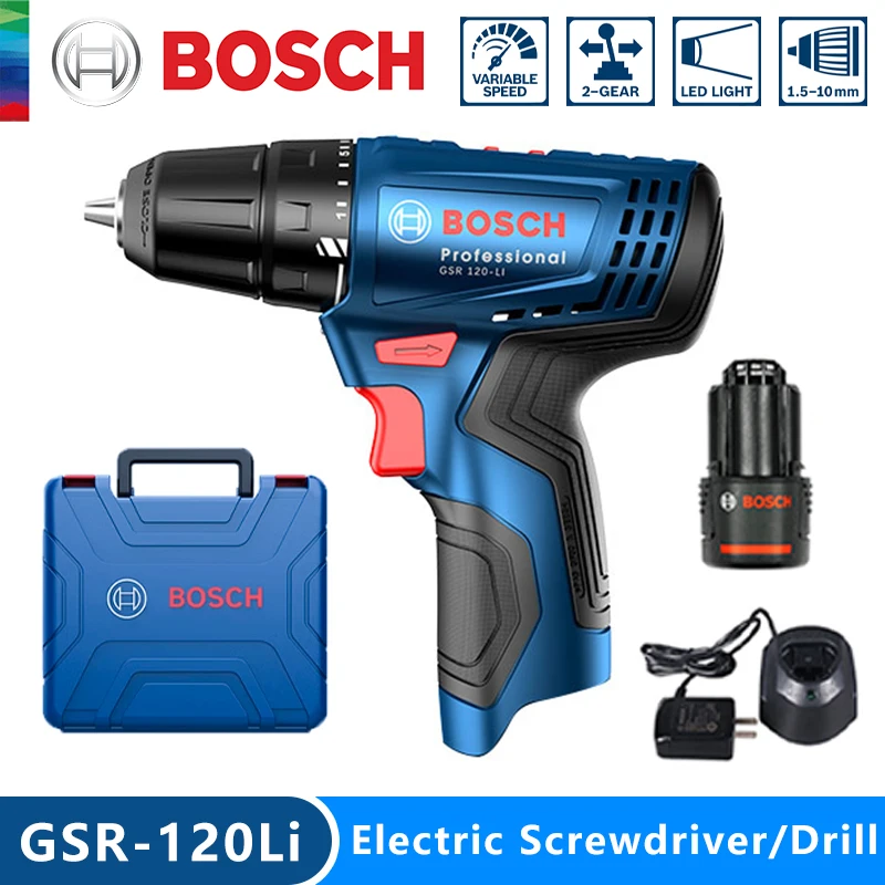 Bosch GSR 120 Li 12V Electric Drill Rechargeable Cordless