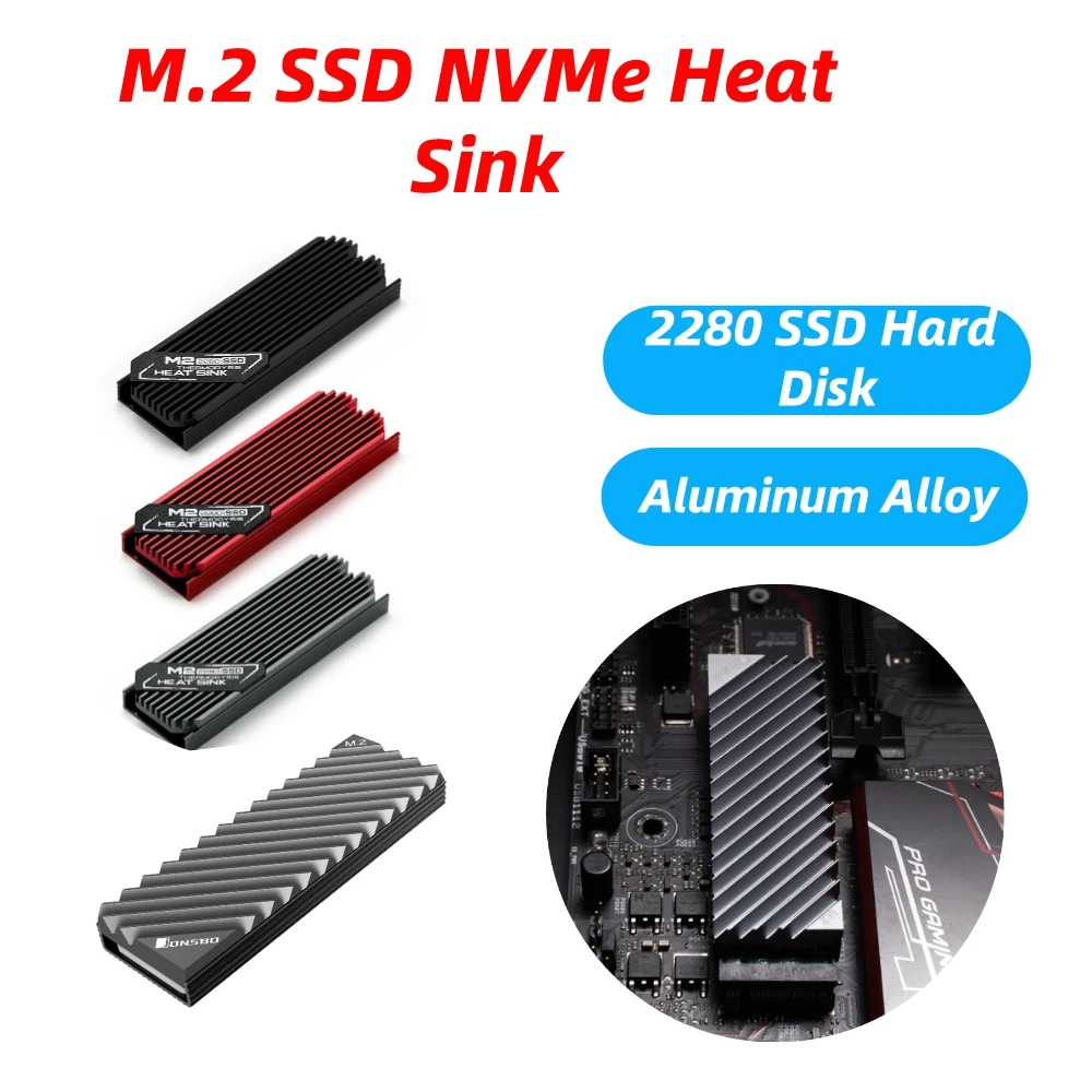 Jonsbo M.2 SSD NVMe Heat Sink M2 2280 Solid State Hard Disk Aluminum