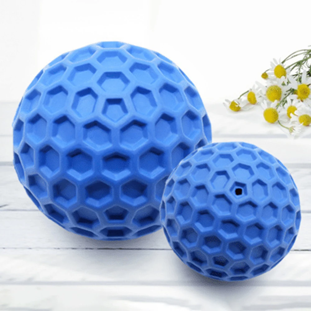 Squeaky Dog Rubber Toy Bite-resistant Pet Dog Chewing Toy Elastic Pet Tooth Cleaning Toys Rubber Ball Toy Ball for dog 2