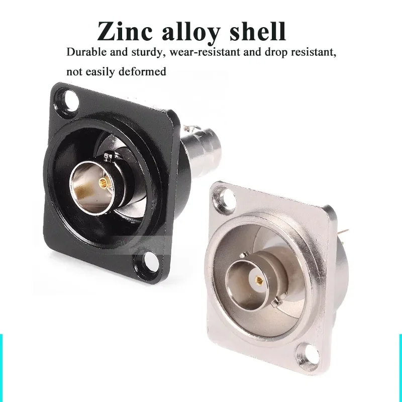Lot De 2 Connecteurs BNC D-Type 75 Ohm - 31x26 Mm - Pour Vidéo SDI, Surveillance, Broadcast