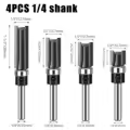 4PCS SET 6.35 Shank