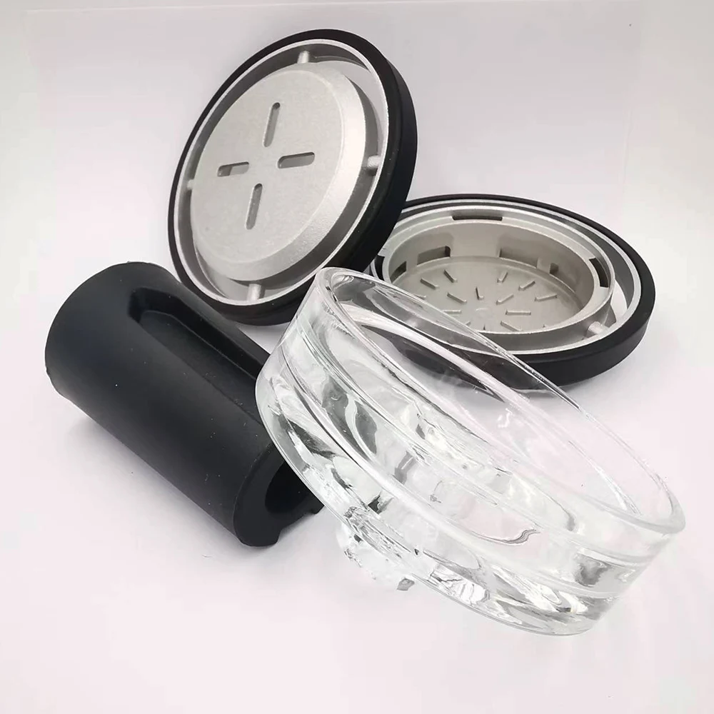 Glass Shisha Bowl Silicone Hookah Tobacco Flavor Holder 4 Parts Thermal Head Chicha Shisha Coal Bowl Sheesha Accessory
