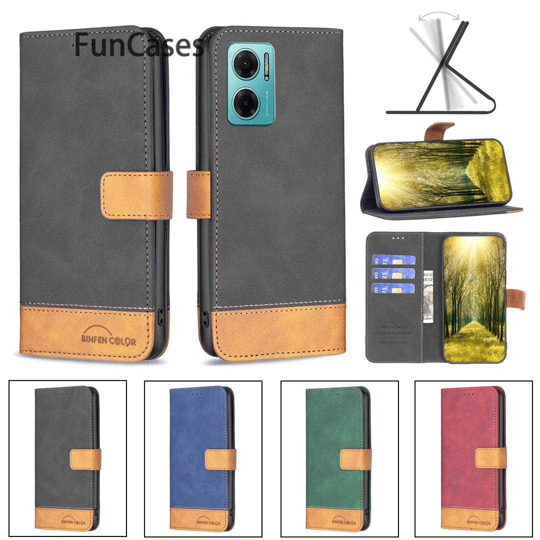 

Cards Slot Phone Accesories For case Redmi 10 5G Portable Cover sFor Carcasa Xiaomi Redmi estuche Note 11E Flip Wallet Shell