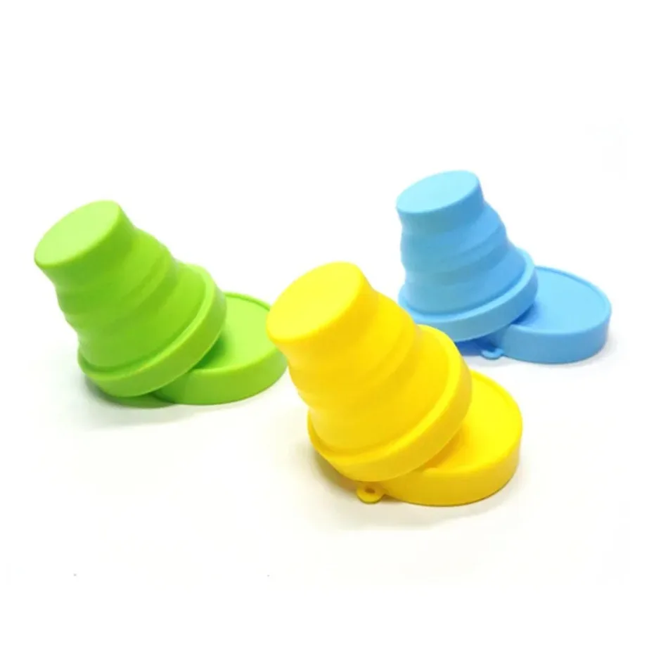 Practical New 1 Pcs Portable Silicone Telescopic Drinking Collapsible Folding Cup Travel Camping Bathroom Tumblers Water Bottle