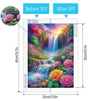 Scenery Partial DIY 5D Special Shaped Drill Gem Art Diamond Painting Kits for Adults/Beginners Gift Idea Home Decor 30x40cm 6