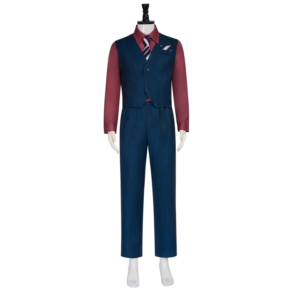 Finley | Rose Red Suit Costume Cosplay 25 Generic Rose-Themed Suit Costume for Men (Unofficial)