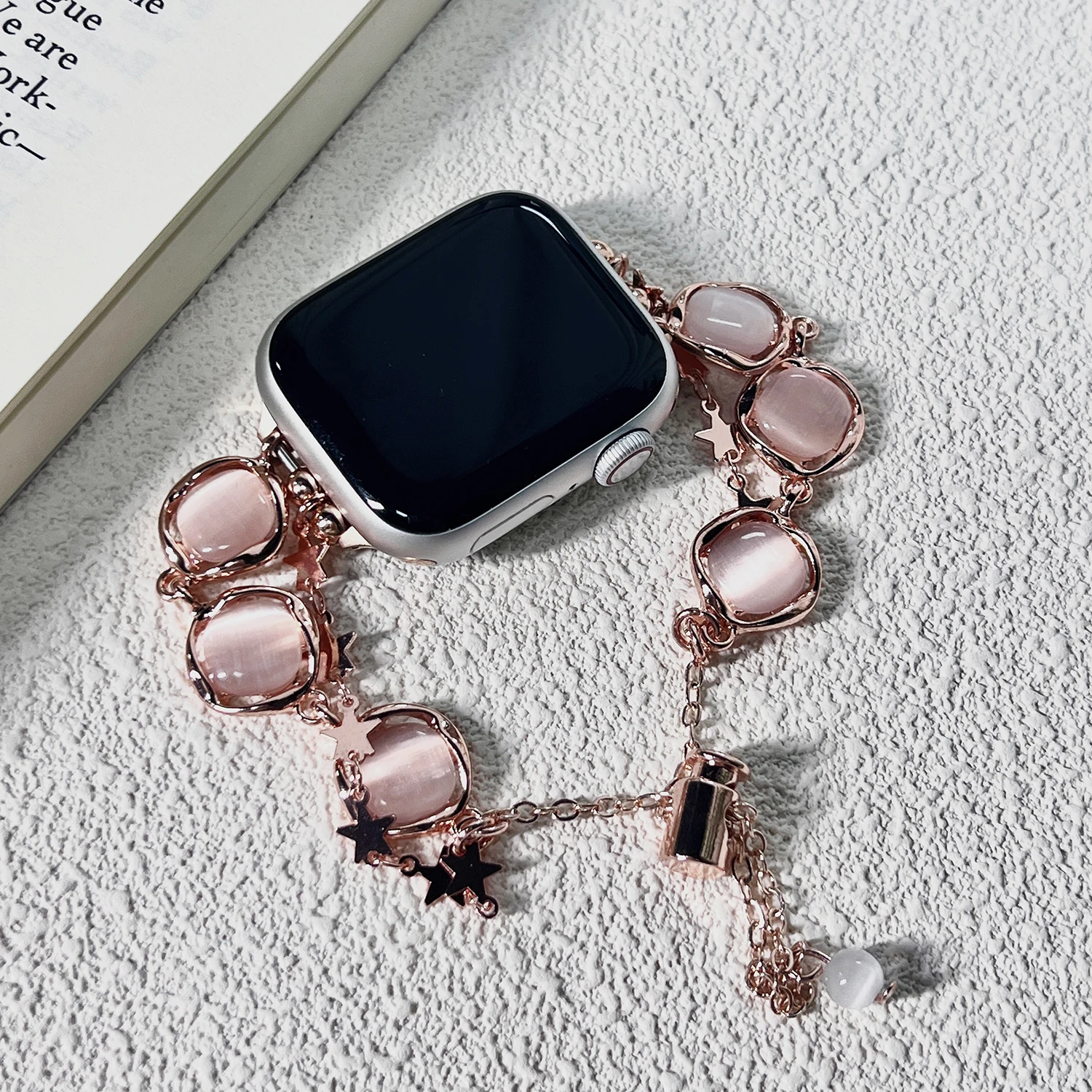 Modisches Kristallarmband für Apple Watch S10 S9 S8 46MM 42mm 45-38mm elegantes Damenarmband für iwatch-Serie – Detail 8