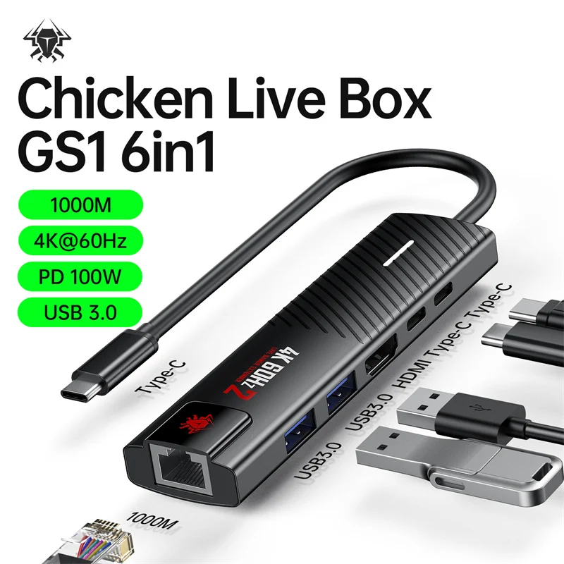 in Type GS c Inerface Expansion Gigabi Nework Cable Por USB Adaper PD W Fas Charging Por Exernal HD     Inerfae           Chargg_voghion.com