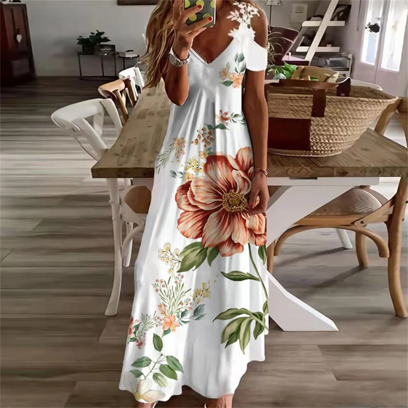 Vestido Largo Sexy Con Espalda Descubierta En V Para