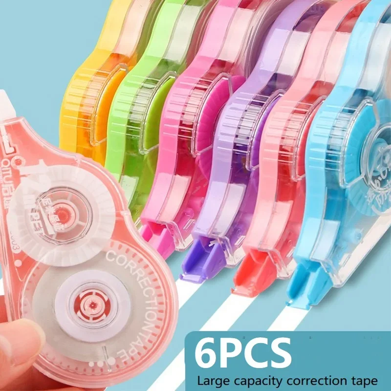 6PCS Kawaii Corrector Tape Ribbon Set Sweet Corrective Putty School Stationery for Office School Supplies XZD02 - 2