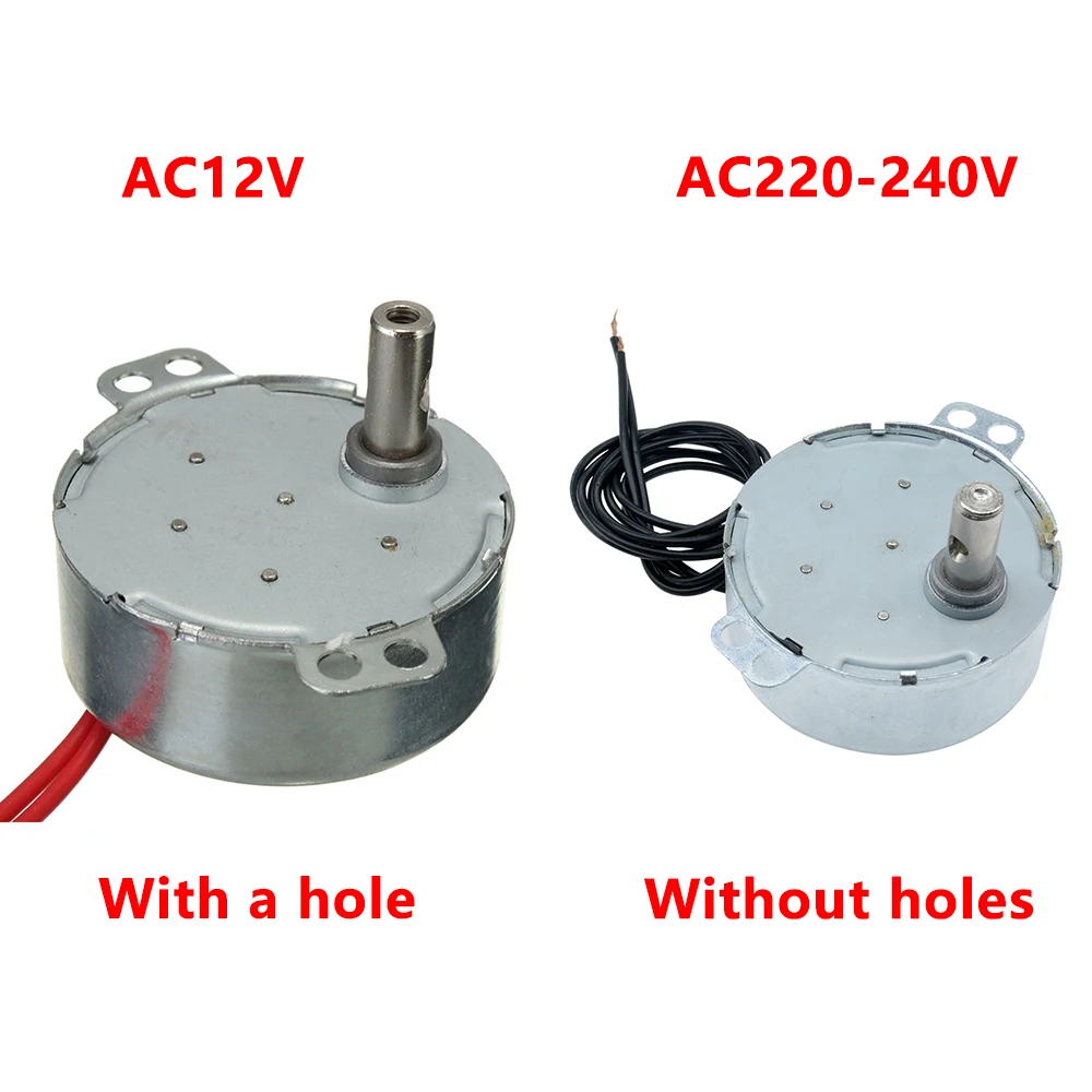 Stable Synchronous Motor Pro TYC-50 AC 220V 12V 50/60Hz Torque 4KGF.CM 4W CW/CCW Microwave Turntable for Electric Fan 5-6 r/min microwave turntable motor