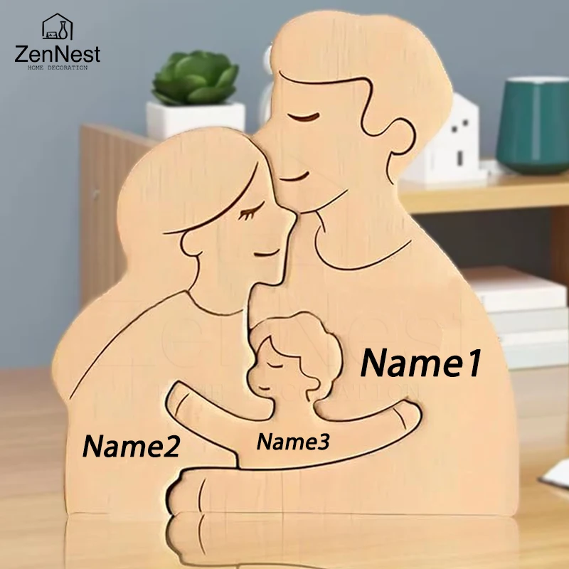 Custom Wooden Home Puzzle Décor - Thoughtful Gifts for Mother's or Father's Day