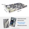 Natural Marble Vanity Tray 10"x6", Genuine Calacatta Viola Marble Stone Tray for Bathroom/Kitchen/Dresser 3