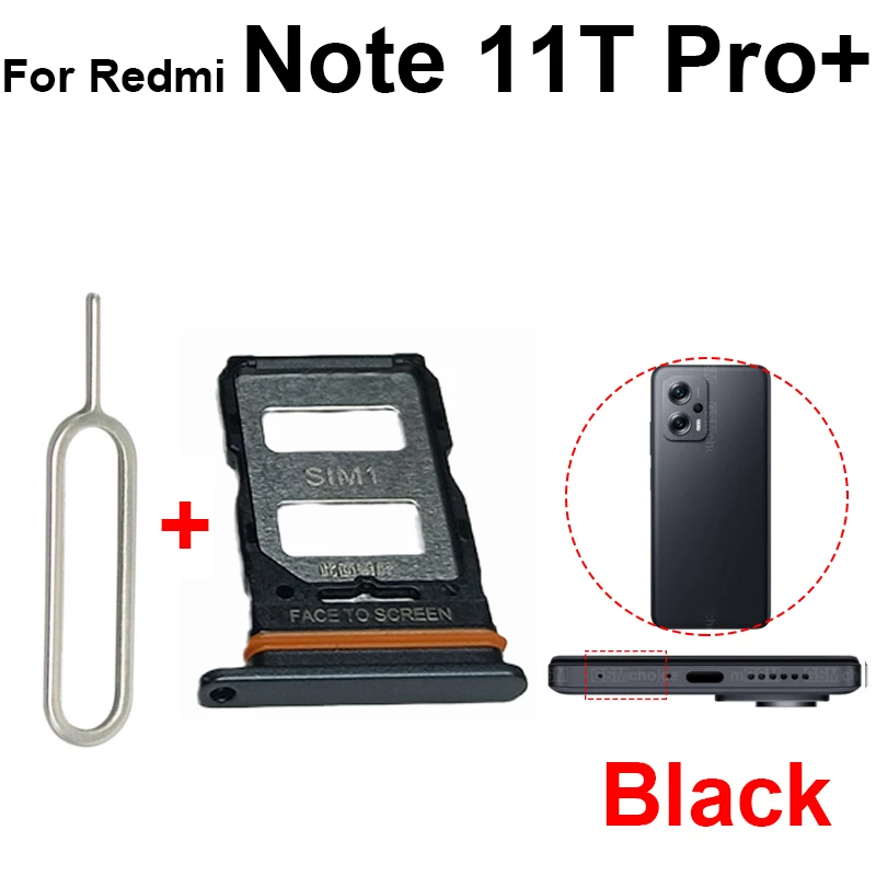 Sim Card Tray For Xiaomi Redmi Note 11T 11T Pro 11TPro Plus SIM
