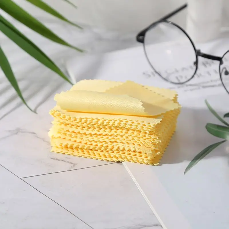 100 Pcs/Pack Glasses Cloth Lens Cleaner Dust Remover Portable Wipes Non-woven Fabric Phone Computer Screen Accessories eyeglass cleaning cloth glasses cleaning wipes