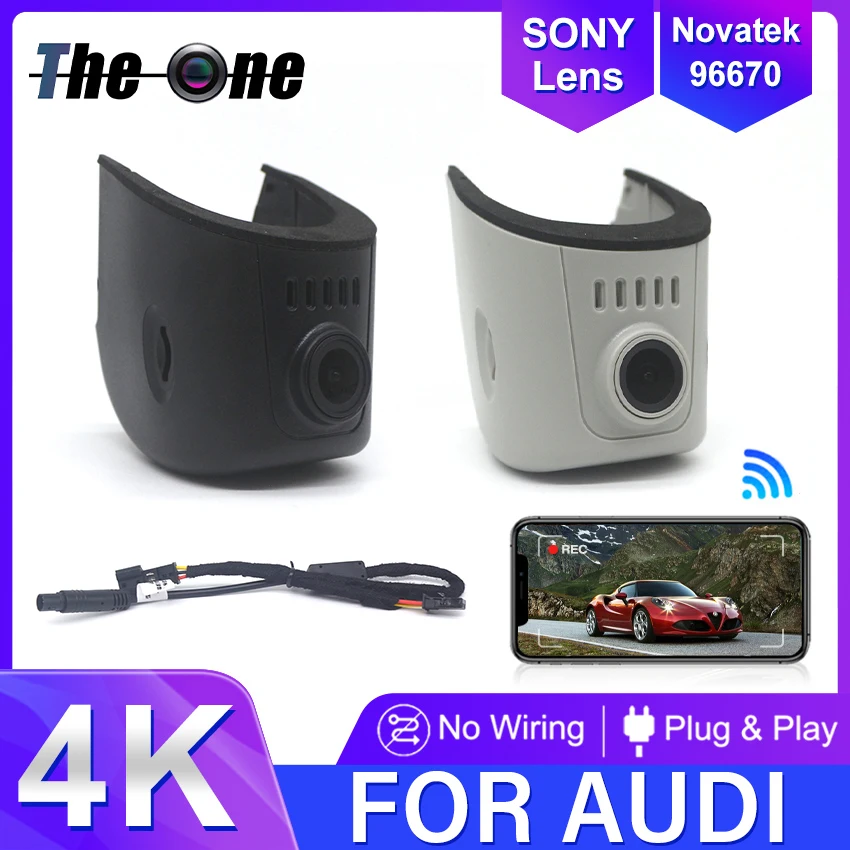 New! Plug and Play Car DVR WiFi Dash Cam for Audi a3 a4 a5 a6 a7 a8 q3 q5 q7 b4 b5 b6 b7 b8 b9 8v c5 c6 c7 8p 8v rs tt 2016~2026