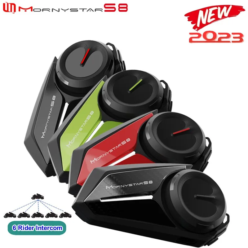 New 2023 Mornystar S8 Bluetooth For Motorcycle Helmet Headset