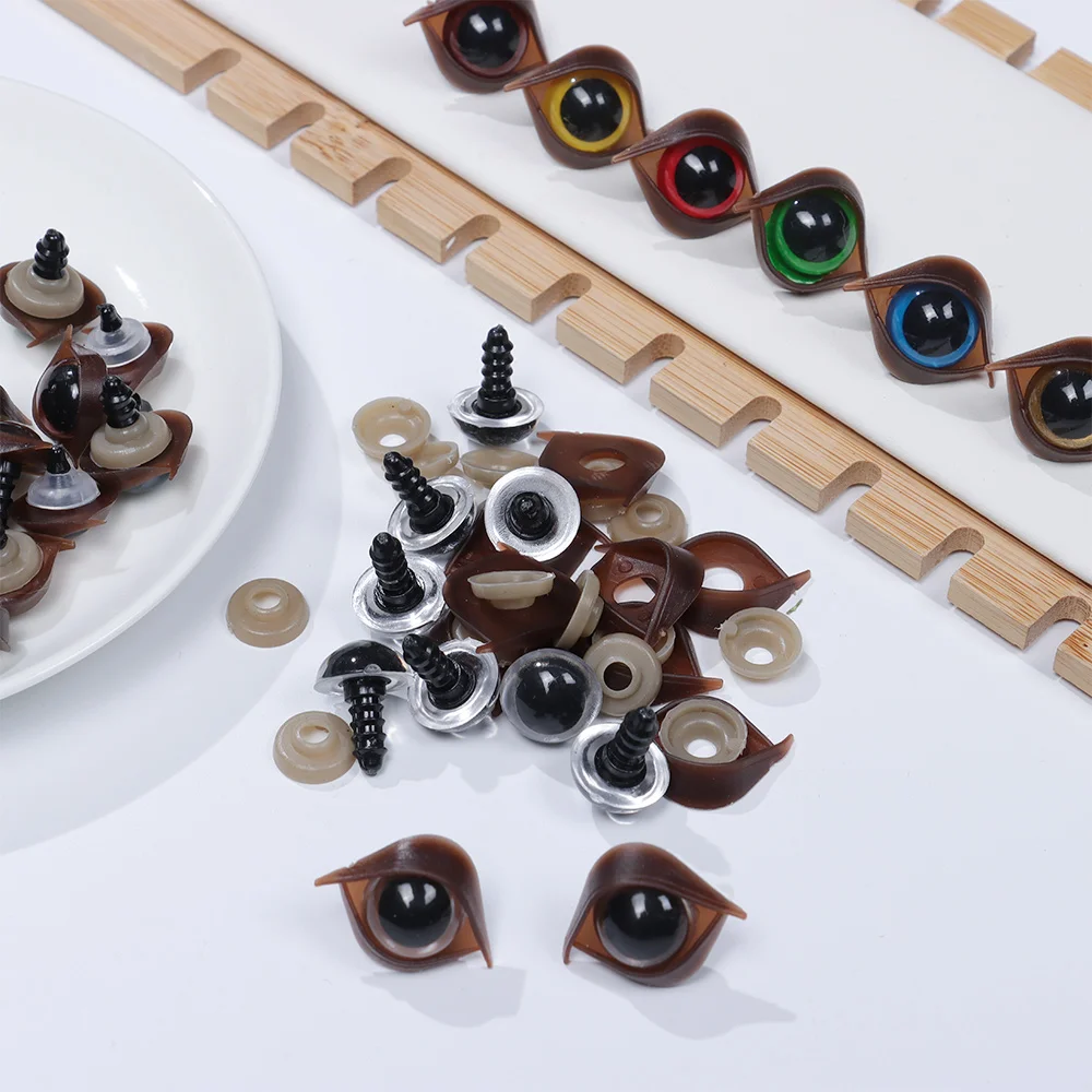 10 5 Pairs X 18mm Safety Eyes in Black Plastic for Doll, Crochet