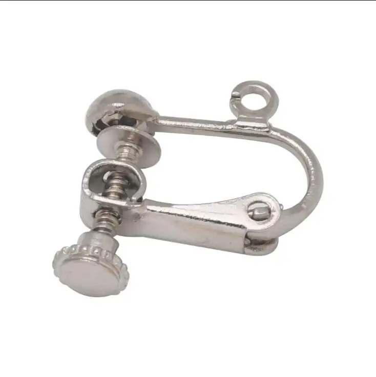 Set of 10 Clip-On Earring Findings with Screw Back
