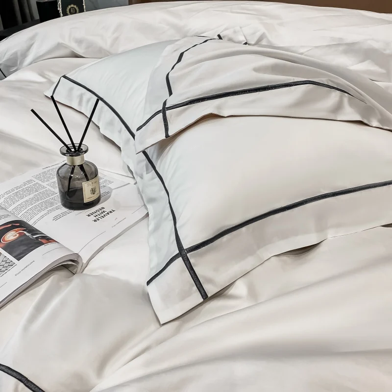 Embroidery Hotel Quality Bedding Set Luxury 800TC Egyptian Cotton Duvet Cover Bed Sheet Set Double King Queen Size Home Textiles 5