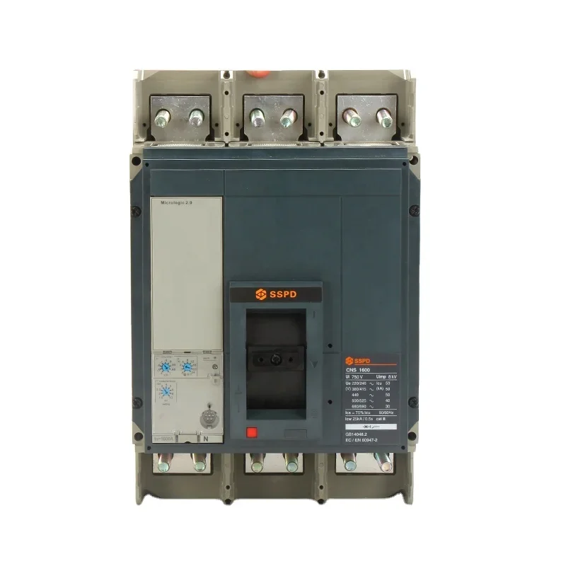 콤바이너 박스 및 스위치 기어, 과부하 단락 보호, MCCB 회로 차단기, 3P 1600A CNS-1600 Shendian Electrical