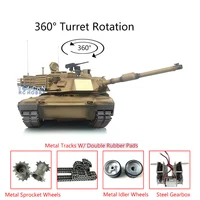 Heng Long 1/16 7.0 Upgraded Abrams RC Tank 3918 360 Turret Metal Tracks Rubbers RC Panzer Boys for Toys TH17800-SMT4 2