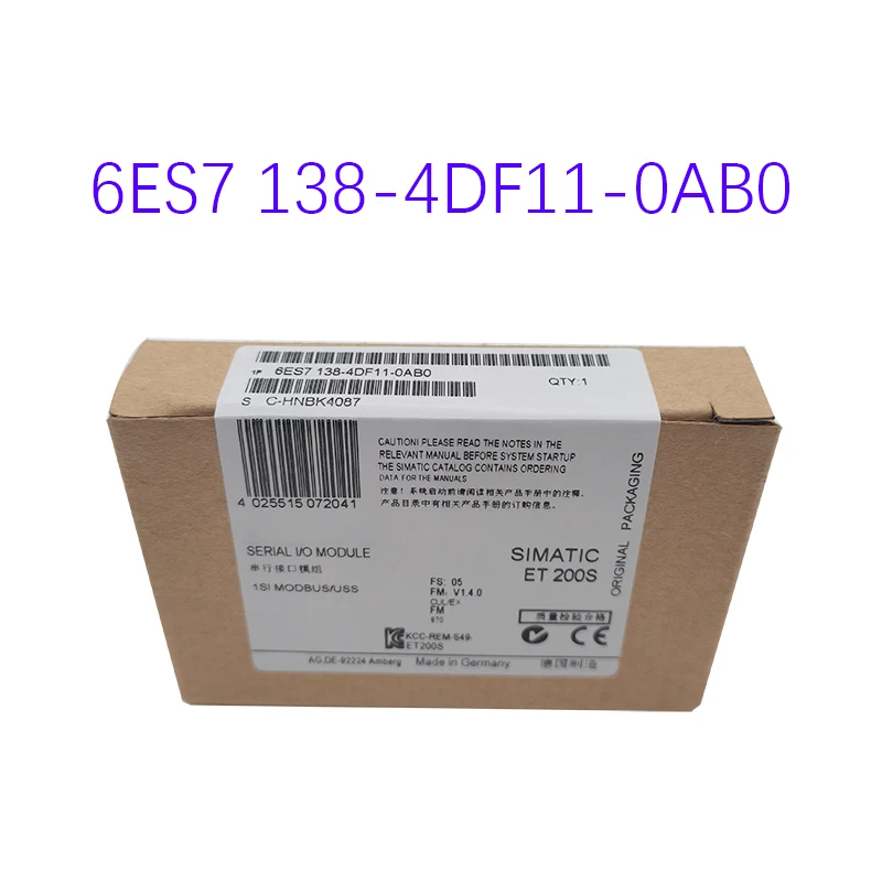 오리지널 6ES7 138-4DF11-0AB0, 6ES7138-4DF11-0AB0Spot, 신제품