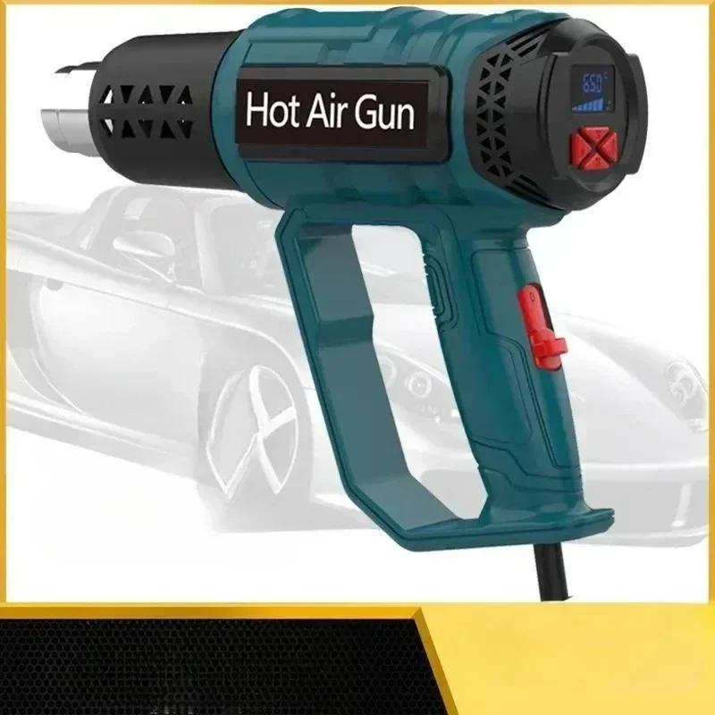 2000W hot air gun with LCD digital display. Used for shrinking oil pipe paint remover/stripper, car decoration/repair