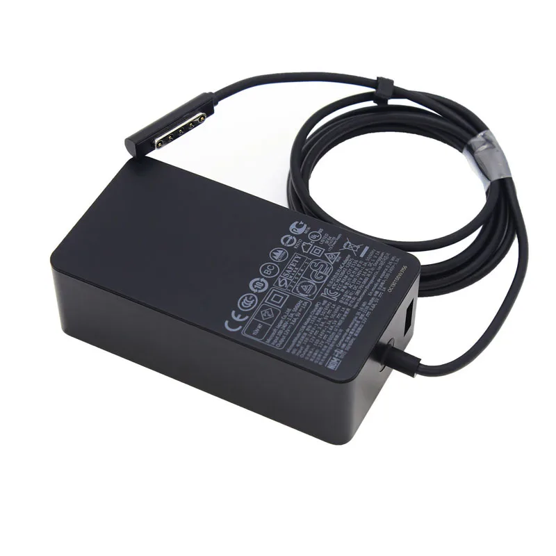 12V 3.6A 45W Charger for Microsoft Surface Pro 1 pro 2 RT Windows 8 power adapter 1601 1536 1514 charger fast charge 5V 1A