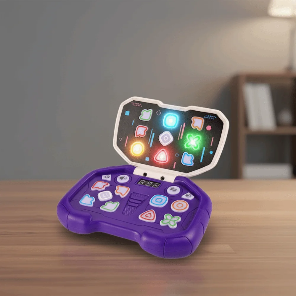 플립 디자인 리듬 마스터 플래싱 라이트 푸시 버튼 리듬 댄스 게임 어린이 선물 퀵 프레스 음악 리듬 게임