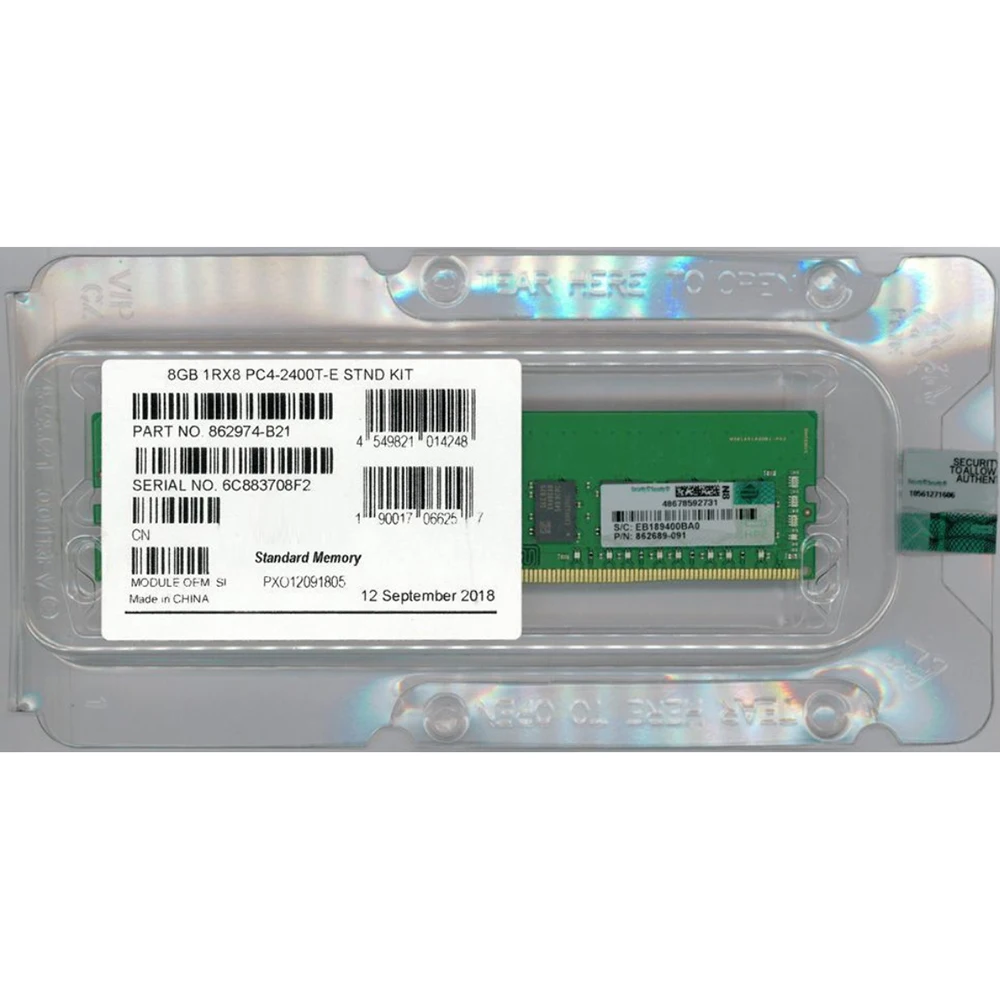 1PCS 862974-B21 862689-091 869537-001 For HP RAM 1Rx8 PC4-2400 ECC 8GB DDR4 2400 ECC 8G 5 1PCS 862974-B21 862689-091 869537-001 For HP RAM 1Rx8 PC4-2400 ECC 8GB DDR4 2400 ECC 8G - Image 3