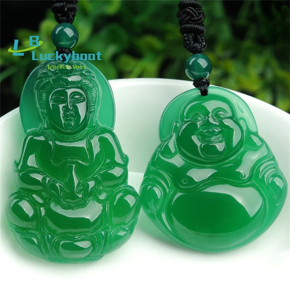 

Оптовая продажа, агат, халцедон, большой кулон, хризопраза, Гуаньинь, Будда, парный костюм, модный, очаровательный, ручная резьба, амулет, подарки, ювелирные изделия