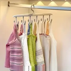 Multifunctional Rotating Organizer - Space - Saving Hanger for Accessories & Clothing (Gray)