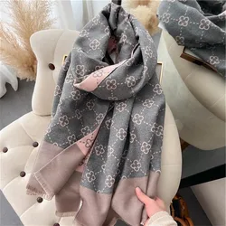 Luxurious 2023 Warm Cashmere Poncho Scarf with Elegant Print (230921SYC01-05)