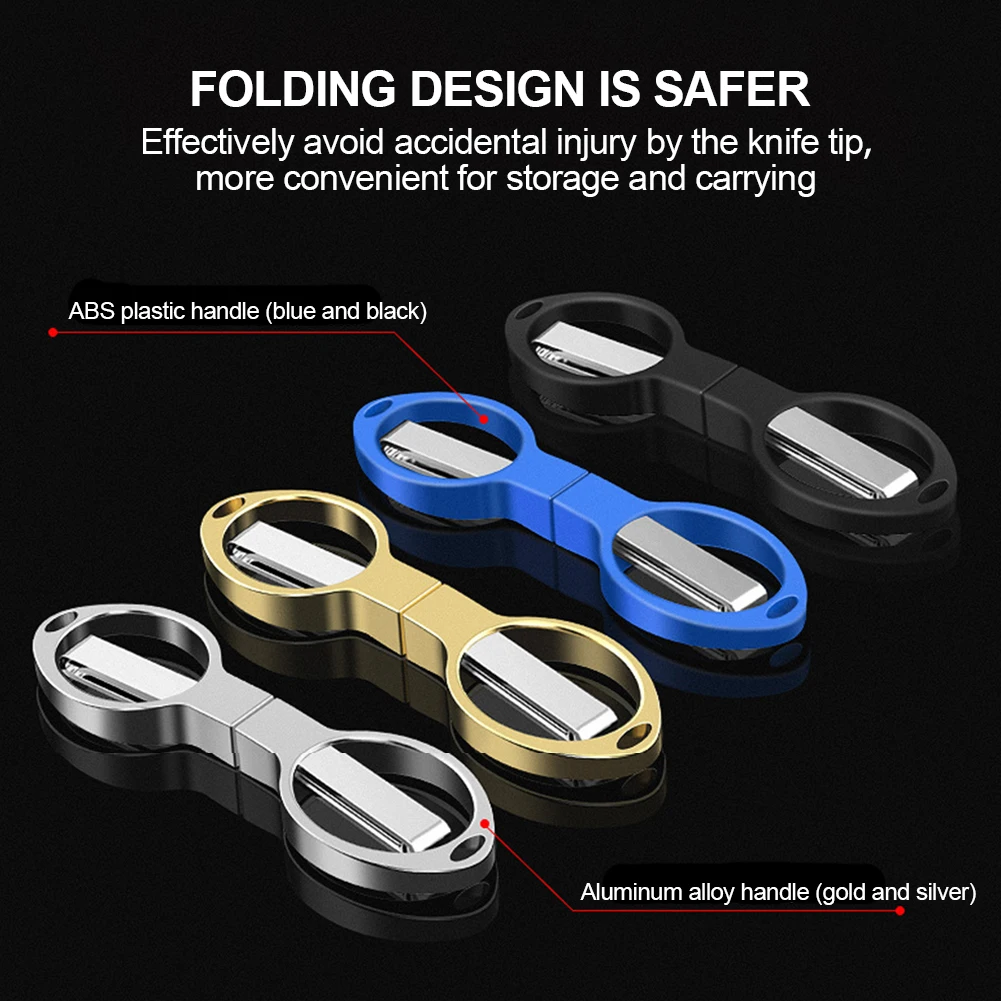 Description Picture 2 of itemFolding Scissors Safe Portable Keychain Trip Scissors Cutter, Safety Portable Travel Trip Scissors Used for Home Office Fishing
